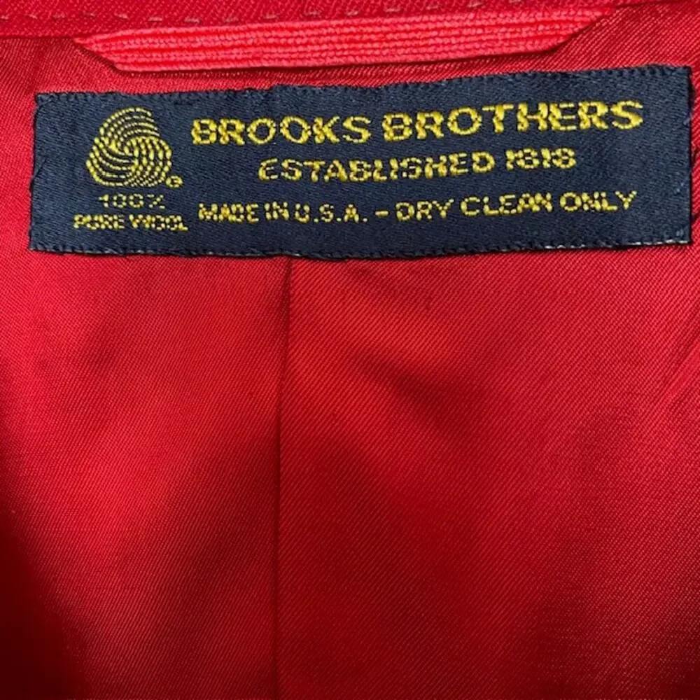 Brooks Brothers Red Single-Button Blazer - Picture 3 of 12
